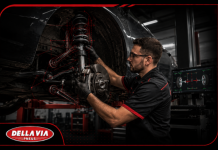 Quando trocar a suspensão completa do carro (troca do kit de suspensão) Mecânico realizando troca do Kit de Suspensão - Della Via Pneus